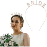 Akıllı Durak Rose Gold Bekarlığa Veda Kristal Taş Bride Tacı