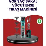 Akıllı Durak Vgr V-695 Şarjlı Profesyonel Erkek Saç Sakal Tıraş Makinesi Ipx7 Su Geçirmez