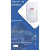 Akıllı Ev ve Iş Yeri Alarm Sistemleri Anti-Pet Destekli Kablosuz Pır Hareket Sensörü (Tek Baş - Çok Renkli