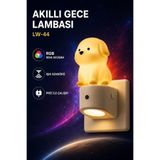 Akıllı Gece Lambası Rgb Renk Değişimli Işık Sensörlü Prize Takılan Led Gece Lambası Çocuk Odası Koridor Yatak Odası