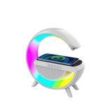 Akıllı Gece Lambası Speaker Bluetooth Hoparlör Kablosuz Şarj Rgb Masa Lambası Yatak Odası Dekor 3in1