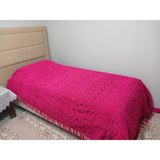 Akıllı Ip El Dokuma Akriilik Ip Tek Kişilik Yatak Örtüsü (160X240)-FUŞYA - 160 x 240 cm
