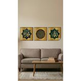 Akıllı Kağıt Allah Muhammed Lafz-ı Tablo - Poster Dini (Model- 73)