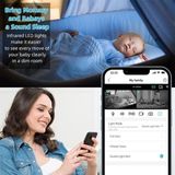Akıllı Kamera, 4mp, Hareket Tespit ve Takibi, 360°, Gece Görüşü Çift Yönlü Sesli Iletişim, Bulut/yerel Depolama, Bebek Ağlaması Tespiti, Iç Mekan Wi-Fi Güvenlik Kamerası, Beyaz - standart