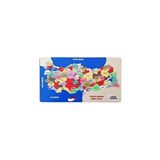 Akıllı Karınca Ahşap Türkiye Haritası Puzzlle Eğitici Ahşap Oyuncak