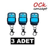 Akıllı Kopyalanabilir Kepenk Kumandası, Garaj Kumandası, Otopark Kumandası, Bariyer Kumandası, Wicom Uk 44 Kumanda (3 Adet)
