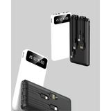 Akıllı LCD Ekranlı 20.000MAH Powerbank Pd + USB + Type-C - Lisinya - 001-Renkli