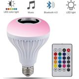 Akıllı LED Ampul 12W Rgb, Bluetooth Hoparlör ve Uzaktan Kumanda, E27 Beyaz Işık – Müzik ve Aydınlatma - 1 - 10 W