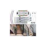 Akıllı Merdiven Aydınlatması Lamba Pır Hareket Sensör STEP-1002 Basamak Adım Kontrol 12V-24V Kontrol Sistemi Smd Cob Tek Renkli LED Şerit Cihaz - Beyaz