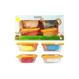 Akıllı Model Hamuru (Modelleme Hamuru) Sanat Kili Kids Okul Seti (4'Lü) Bkms 4 X 70 Gram 30000048