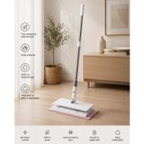 Akıllı Mop Krafz One Click Otomatik Bez Yakalayan Temizlik Seti - Kıskaçlı Duvar ve Yer Yüzey Mopu, Tüm Bezlerle ve Islak Mendille Uyumlu El Değmeden Bez Değiştiren( 2 Adet Mikrofiber Bez Hediyeli )