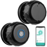 Akıllı Parmak İzi Kapı Kilidi - 3'ü 1 Arada Anahtarsız Giriş (Parmak İzi/APP/Anahtar), IP45 Su Geçirmez, C Tipi Acil Durum Gücü, Gerçek Zamanlı Erişim Kayıtları, Ev, Daire, Ofis, Otel, Villa için
