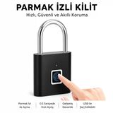 Akıllı Parmak Izi Kilit Şarjlı Asma Kilit Ip65 Su Geçirmez Anahtarsız Güvenlik Kilidi