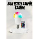 Akıllı Rgb Led Ampul Led Uzaktan Kumandalı Renk Değiştiren Ampul Mir84071917