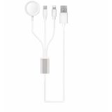 Akilli Saat 3 İn 1 Lightning-Type-C-Wireless Usb Sarj Kablosu