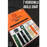 Akıllı Saat 7 Kordonlu Metal,Plastik Ve Hasır Kordon Seçeneği