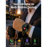 Akıllı Saat Adımsayar Nabız Ölçer Titreşim Özellikli Çağrı Cevaplama Sosyal Medya Yeni Nesil - Lisinya