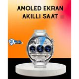 Akıllı Saat Amoled Ekran Bluetooth Aramalı – Nabız, Uyku Spor Takipli