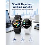 Akıllı Saat Amoled Ekran Bluetooth Bağlantılı Sesli Görüşme Nabız Ölçer - 0 - 12 Yaş