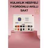 Akıllı Saat Bluetooth Kulaklık Hediyeli Bildirim Görme Sesli Görüşme Çoklu Kordon