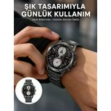 Akıllı Saat Çelik Kordon Çağrı Cevaplama Amoled Ekran Titreşimli Uyku Ve Sağlık Takibi Yeni Nesil
