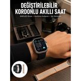 Akıllı Saat Çok Fonksiyonlu Unısex Sosyal Medya Girişli Bluetooth Bağlantılı Yeni Nesil - Lisinya