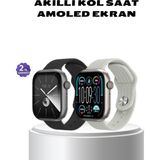 Akıllı Saat Kablosuz Şarjlı Bluetooth 5.2 Arama Bildirim Sesli Asistan 420 Mah