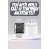 Akıllı Saat Kulaklık Hediyeli Uyku ve Sağlık Takibi Yapabilen Uzun Ömürlü - 35 - 48 mm - 1 - Renkli