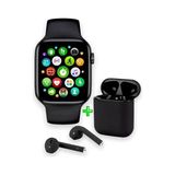 Akıllı Saat L800 ve Airpods I12 Kablosuz Kulaklık Siyah Set