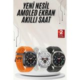 Akıllı Saat Müzik Dinleme Nabız Ölçer Nfc ve Gps Uyumlu Sesli Asistan - Bamido - Çok Renkli