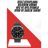 Akıllı Saat Müzik Dinleme Nabız Ölçer Nfc ve Gps Uyumlu Sesli Asistan - Renkli