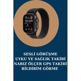 Akıllı Saat Nabız Ölçer Uyku Takibi Adımsayar Alarm Ve Hatırlatıcı Çağrı Cevaplama Mir27391773
