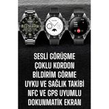 Akıllı Saat Titreşimli Pusula Nabız Ölçer Nfc Uyumlu