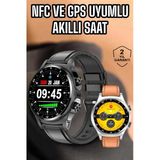 Akıllı Saat Titreşimli Pusula Nabız Ve Tansiyon Ölçer Nfc Uyumlu P205242s1558