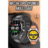 Akıllı Saat Titreşimli Pusula Nabız ve Tansiyon Ölçer NFC Uyumlu