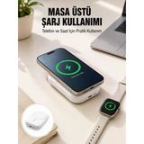 Akıllı Saat Ve Telefon Uyumlu 4’Ü 1 Arada Powerbank 10000 Mah Yeni Nesil