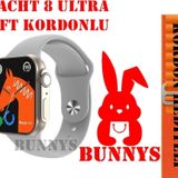 Akıllı Saat Wacht 8 Ultra Apple iPhone 7 Plus Uyumlu KORDON HEDİYELİ Konuşma Özellikli