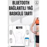 Akıllı Tartı Dijital Baskül Yağ Su Kas Vücut Kitle Kilo Ölçer Tartı P205113s4059