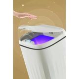 Akıllı Teknolojik Sensörlü Çöp Kovası Mutfak Banyo Ofis 20L Uv Işık Antibakteriyel Koku Geçirmez