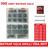 Akıllı Vida Seti - 395 Parça Matkap Uçlu HAVŞA-DÜZ BAŞ