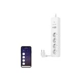 Akıllı Wi-Fi Destekli 16A 4'lü Çocuk Kilitli Akım Korumalı Çoklu Priz - Neutronlife Uygulaması Üzerinden Kontrol - Zamanlayıcı Fonksiyon - USB Type-C Girişleri - 4'lü Priz - 1 Adet - Ahşap