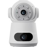 Akıllı Wi-Fi Güvenlik Kamerası | 2k 6mp | 360° Hareket Takibi | 9m Gece Görüşü | Çift Yönlü Ses | Sesli Alarm - 1BW-Beyaz