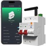Akıllı Wi-Fi Otomatik Sigorta, C Tipi 63A 2p, Akım Koruma Rölesi, 220V-240V - Standart
