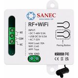 Akıllı Wifi + Rf 433MHZ Tek Kanallı 10A Röle Modülü (Tuya, Alexa, Google Asistan Destekli)