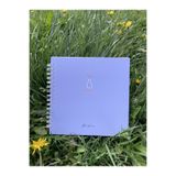 AKILLICA 15x15 CM Kare Mor Kareli Spiralli Defter