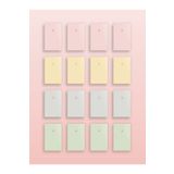 AKILLICA 16'lı Pastel Çizgisiz Defter 10.5x15 cm Defter Seti