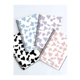 AKILLICA 4'lü 13x20 cm 56 Yaprak Karton Kapak Mottled Series Noktalı Defter Seti