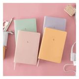 AKILLICA Düz Çizgisiz Sert Kapak 13x21 CM Hardcover Moon Series 4'lü Defter Seti