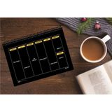AKILLICA Haftalık Planlayıcı 13.5x19.5 cm Weekly Planner Black Defter