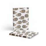 AKILLICA Sert Kapaklı Kurdeleli 13x21 cm Hardcover Kirpi 2 Adet Çizgili Defter